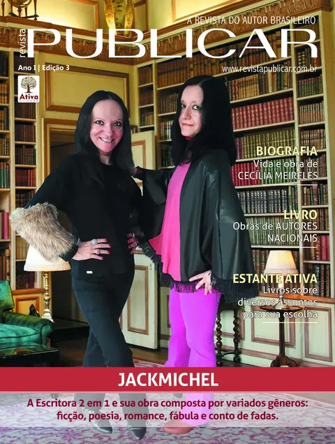 Capa da edição 3 da Revista Publicar com Jackmichel em destaque